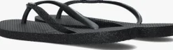 zwarte havaianas teenslippers slim sparkle ii