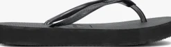 zwarte havaianas teenslippers slim flatform