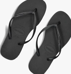 zwarte havaianas teenslippers slim flatform
