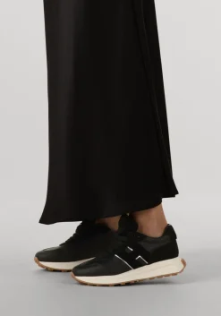 zwarte hogan lage sneakers h641 allacciato h patch