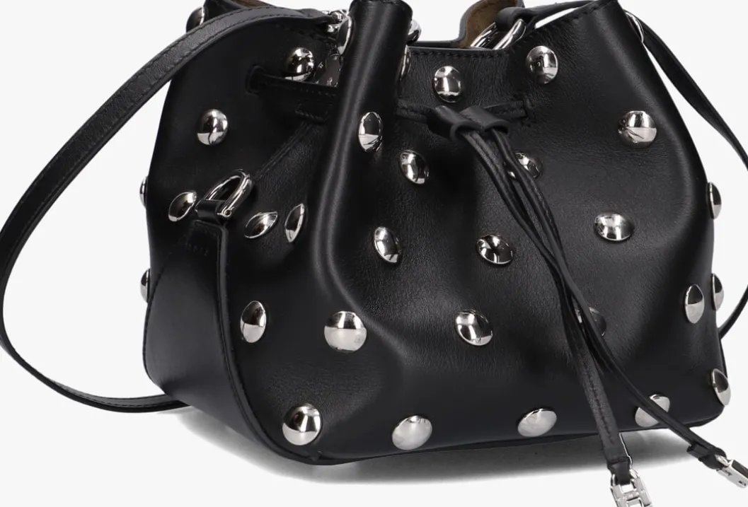 zwarte hogan schoudertas h01r hocket mini borchie