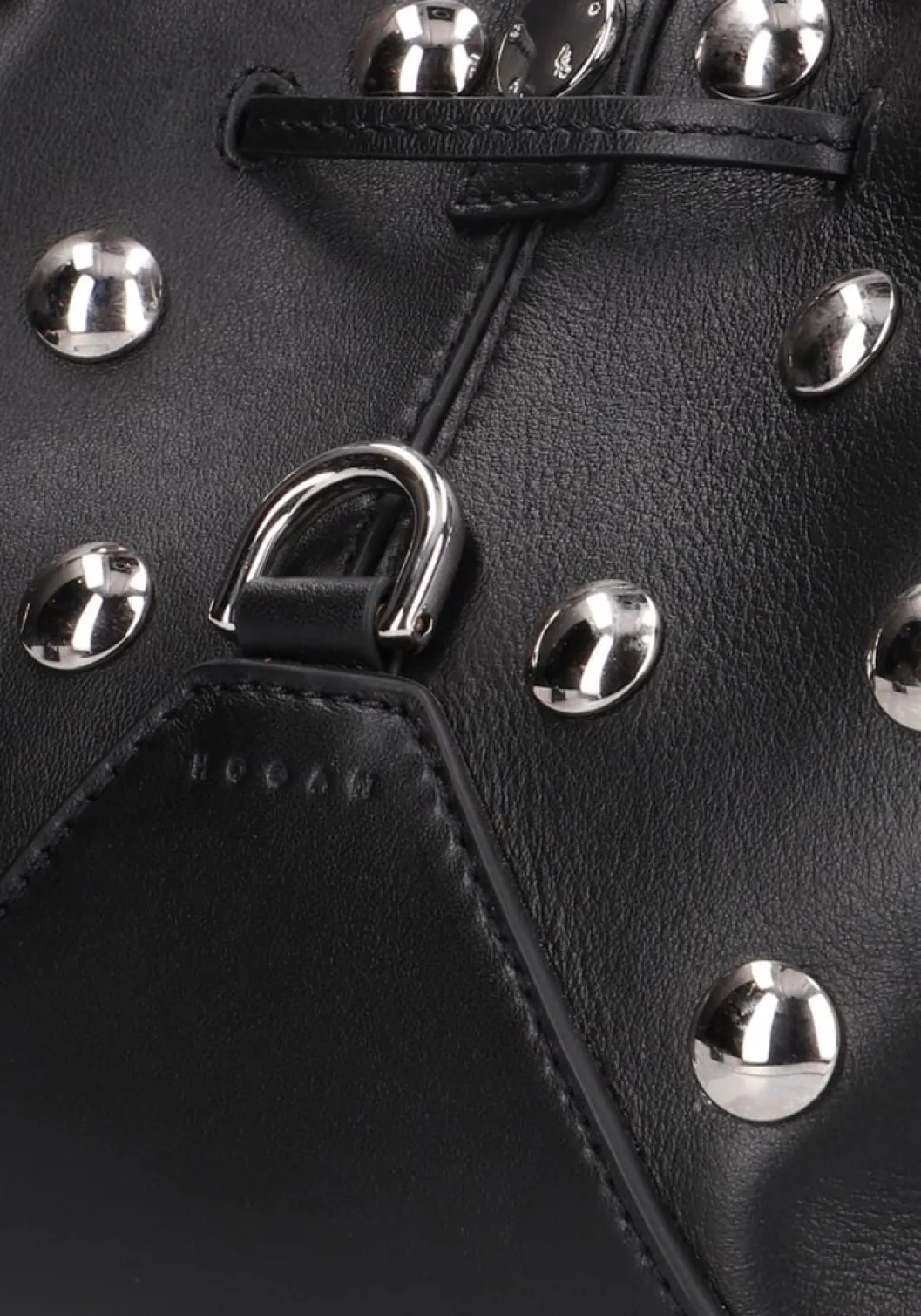 zwarte hogan schoudertas h01r hocket mini borchie