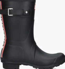 zwarte hunter regenlaarzen womens original short