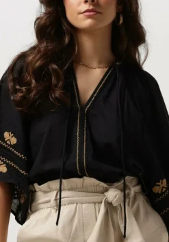 zwarte ibana blouses topia