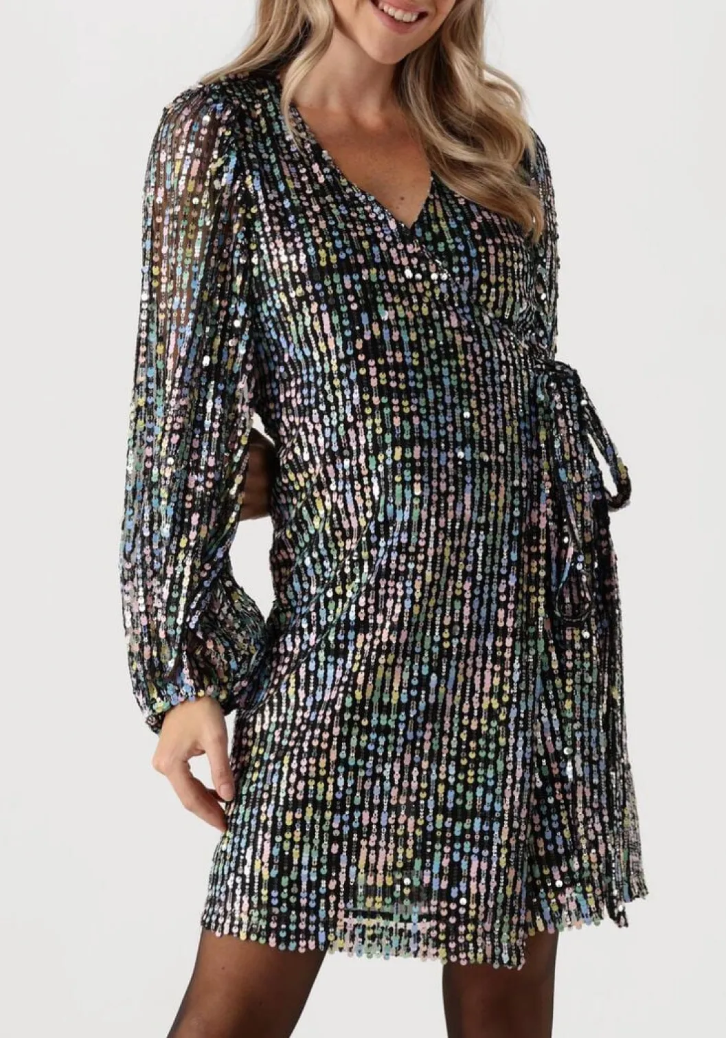 zwarte ibana mini jurk dayina