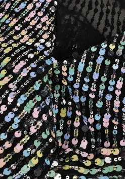 zwarte ibana mini jurk dayina