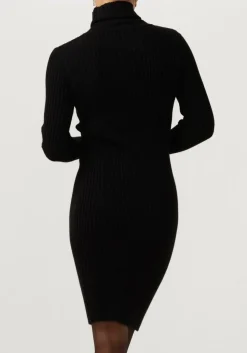 zwarte janice mini jurk jurk gebreid kol travis