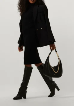 zwarte janice mini jurk jurk gebreid kol travis