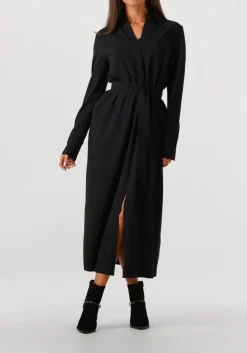 zwarte japan tky midi jurk rasy