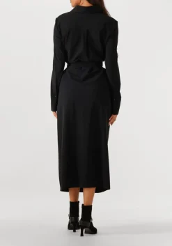 zwarte japan tky midi jurk rasy