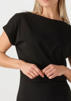 zwarte knit-ted midi jurk zwaan