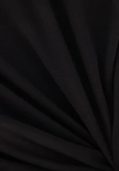 zwarte knit-ted midi jurk zwaan