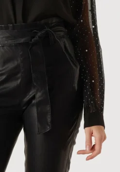 zwarte knit-ted pantalon francis pant