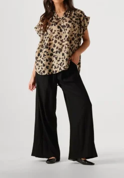 zwarte knit-ted wijde broek jalou