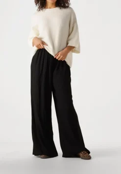 zwarte knit-ted wijde broek jalou