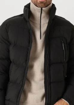 zwarte krakatau gewatteerde jas 125200013