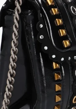 zwarte kurt geiger london schoudertas md kensington studs