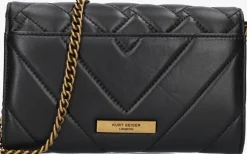 zwarte kurt geiger london schoudertas kensington chain wallet