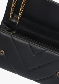 zwarte kurt geiger london schoudertas kensington chain wallet