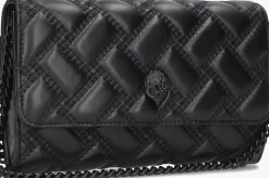 zwarte kurt geiger london schoudertas kensington chain wallet d