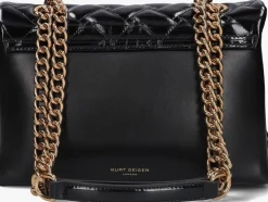 zwarte kurt geiger london schoudertas kensington fringe bag