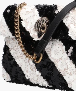 zwarte kurt geiger london schoudertas sequins md kensington