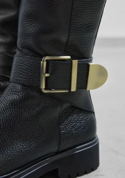 zwarte lina locchi enkellaarsjes v66