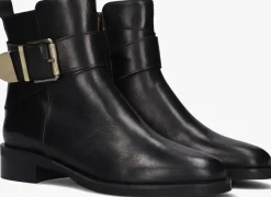 zwarte lina locchi enkellaarsjes 2232