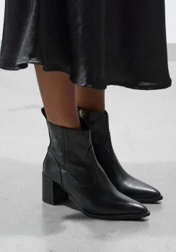 zwarte lina locchi enkellaarsjes 30731