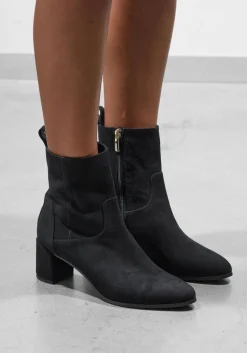 zwarte lina locchi enkellaarsjes 8543