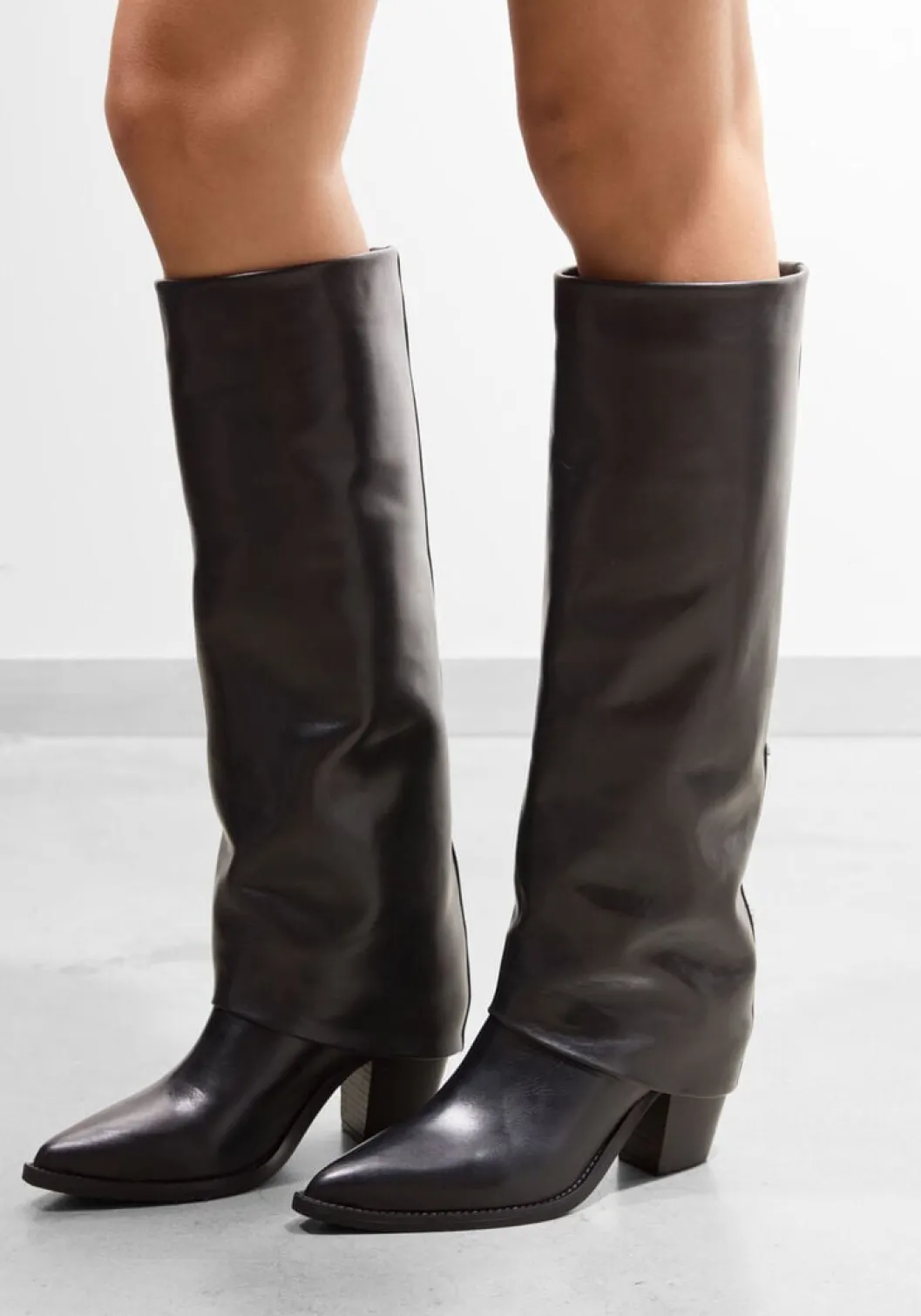 zwarte lina locchi hoge laarzen mw506