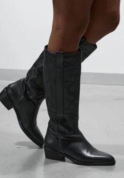 zwarte lina locchi hoge laarzen at40