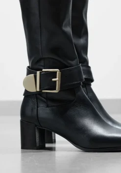 zwarte lina locchi hoge laarzen 8596