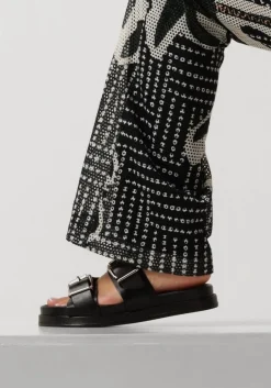 zwarte lina locchi slippers led 2 band slipper dz