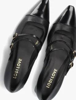 zwarte lodi ballerina's bro4982