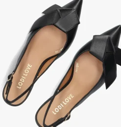 zwarte lodi slingbacks kal5307