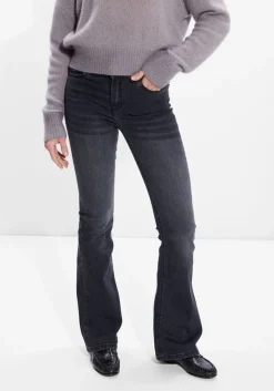 zwarte lois jeans flared jeans raval-16
