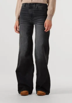 zwarte lois jeans flared jeans palazzo