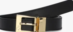 zwarte lois jeans riem ember gold