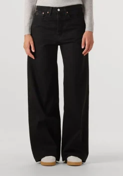 zwarte lois jeans wide jeans skater loose