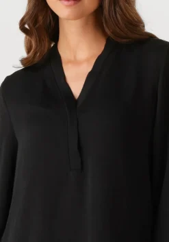 zwarte marc cain essentials blouses +e 51.03 w10