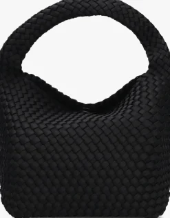 zwarte marrea schoudertas bucket