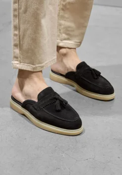 zwarte mason garments loafers amalfi mule