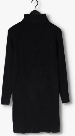 zwarte minus mini jurk ava knit turtleneck dress