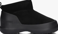 zwarte moon boot enkelboots mb luna low boot suede