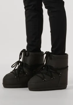 zwarte moon boot snowboots icon low faux fur