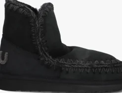 zwarte mou vachtlaarzen eskimo 18 glitter logo