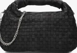 zwarte núnoo schoudertas dandy braided