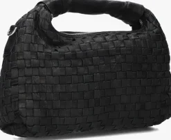 zwarte núnoo schoudertas dandy braided