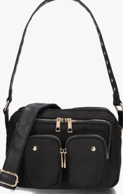 zwarte núnoo schoudertas ellie recycled nylon